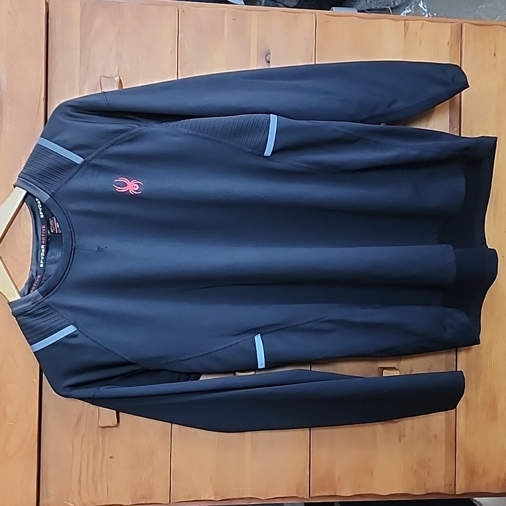 Spyder: Active Midweight Long Sleeve Baselayer Shirt, Black, Men's M